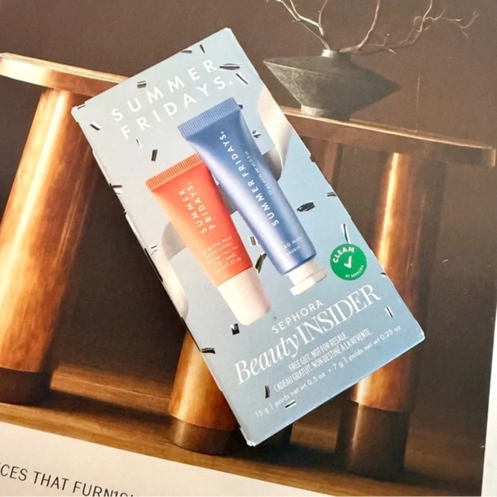 Summer Fridays Jet Lag Mask & Lip Balm Set‎